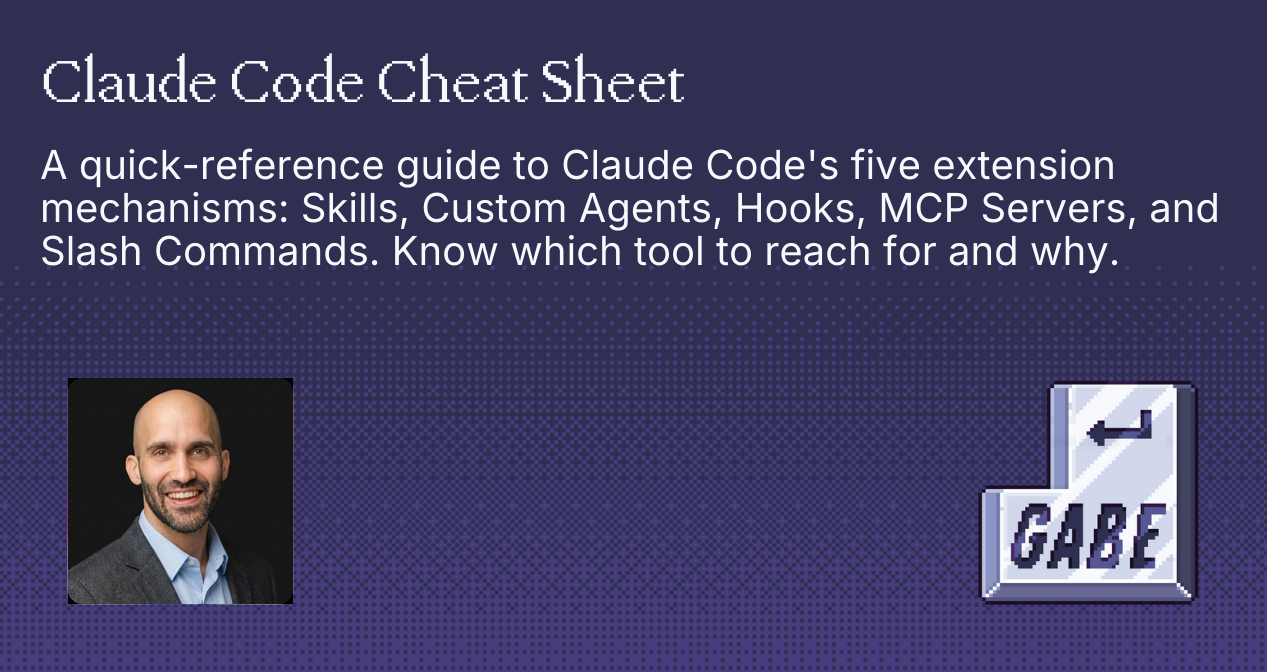 Claude Code Cheat Code Claude Code Cheat Sheet | GABE | Fractional CTO